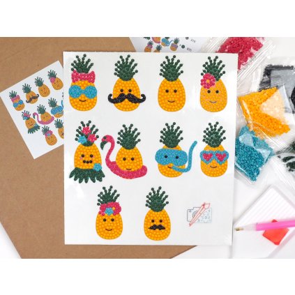 Diamond stickers - Pineapples