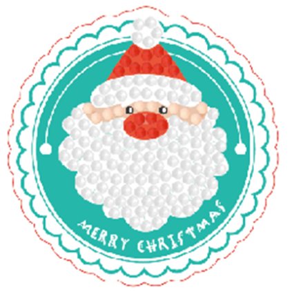 Diamond stickers - Merry Christmas 4