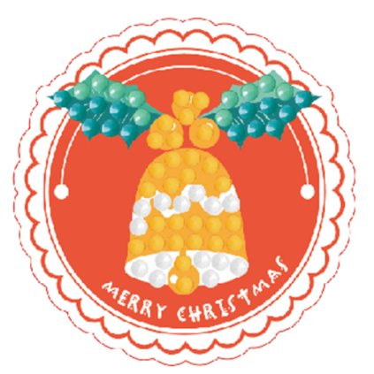 Diamond stickers - Merry Christmas 6