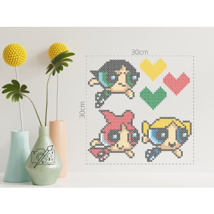 Fuse beads – Powerpuff girls