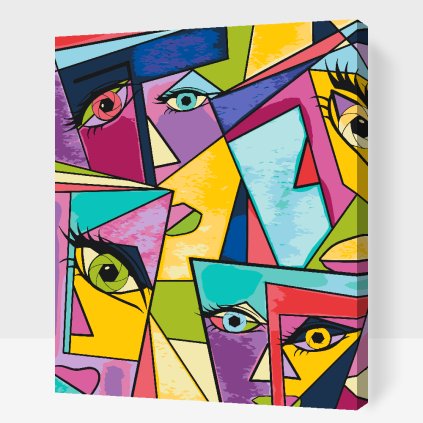 Paint by Number - Abstract Faces 2