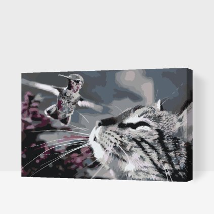 Paint by Number - Cat and Bird
