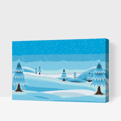 Paint by Number - Snowy Landscape