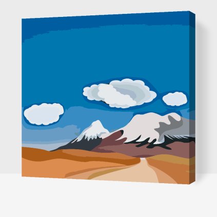 Paint by Number - Sketch of the Mountains