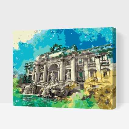 Paint by Number - Trevi Fountain 2