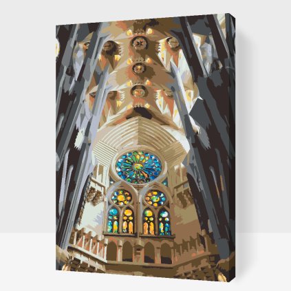 Paint by Number - Sagrada Família Inside View