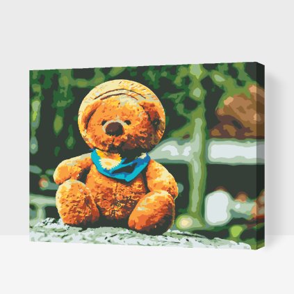 Paint by Number - Bear in Hat