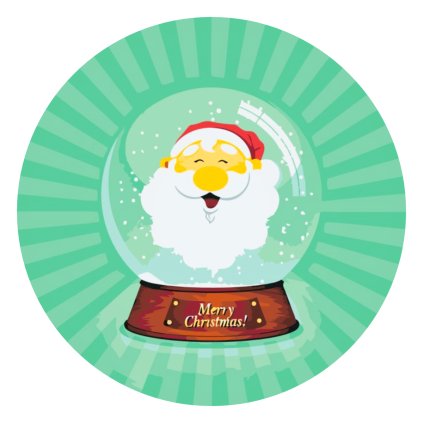 Paint by Number - Paperweight - Santa