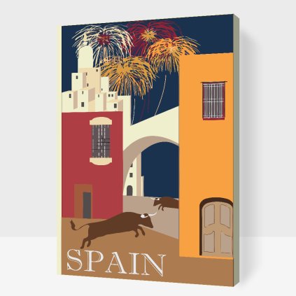 Paint by Number - Travelling through Spain