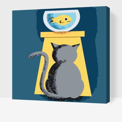 Paint by Number - Cat and Prey