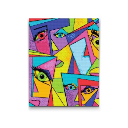 Diamond Painting - Abstract Faces 2