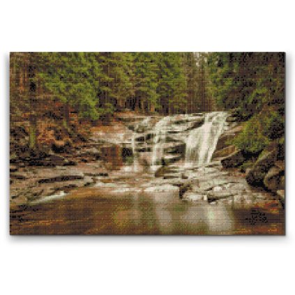 Diamond Painting - Giant Mountains - Mumlava Waterfall