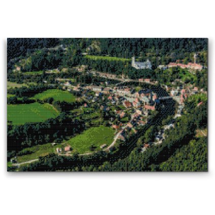Diamond Painting - View of Rozmberk Castle
