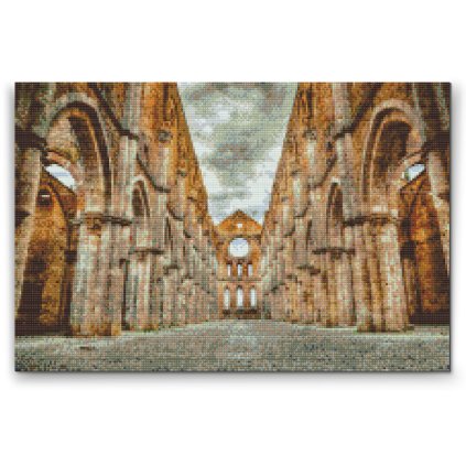 Diamond Painting - Abbey of San Galgano, Tuscany