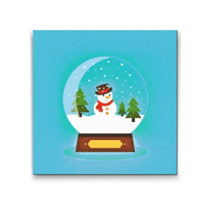 Diamond Painting - Paperweight - Snowman