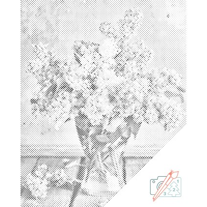 Dotting points - Lilac in a Vase
