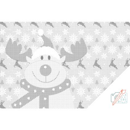 Dotting points - Reindeer Rudolph