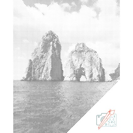 Dotting points - Capri Island, Italy