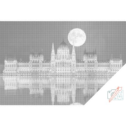 Dotting points - Night Budapest