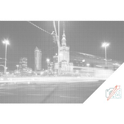 Dotting points - Night in Warsaw