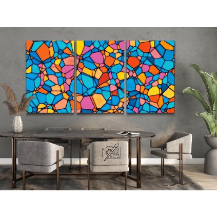 Diamond Painting - Colored Texture 5 (set of 3)