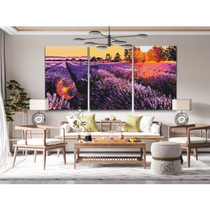 Paint by Number - Lavender Flowerbed (set of 3)