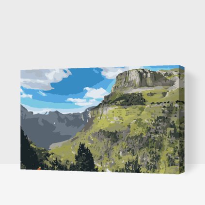 Malování podle čísel - Kaňon Ordesa, Španělsko 2