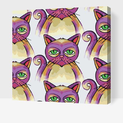 Paint by Number - Grumpy Cats