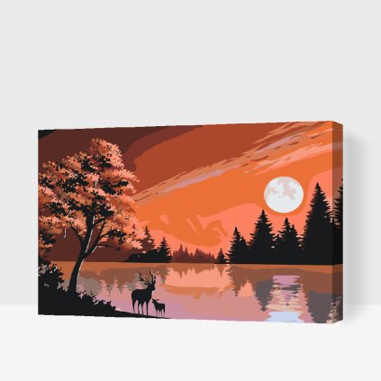 Paint by Number - Deer in the Nature