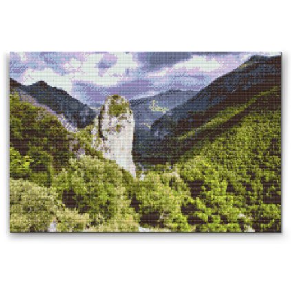 Diamantové malování -  Orsomarso, Kalábrie