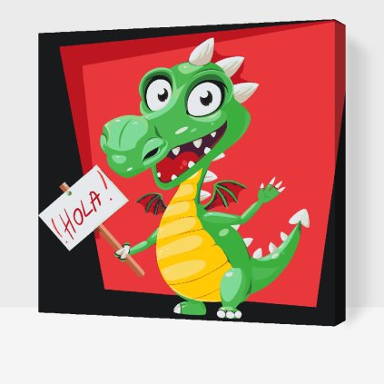 Paint by Number - Green Dragon