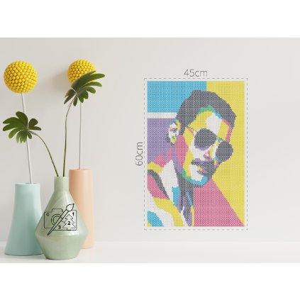 Zažehlovací korálky - Fredie Mercury