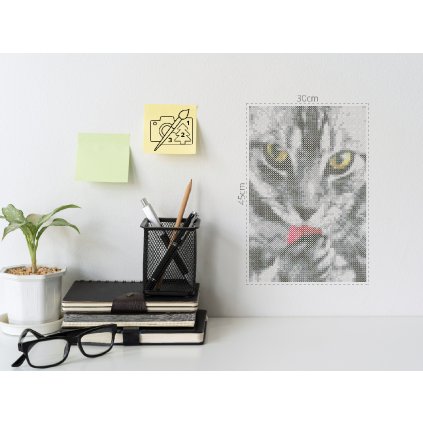 Zažehlovací korálky - Kotě olizuje tlapku