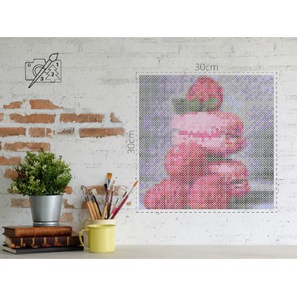 Zažehlovací korálky - Makronky a maliny