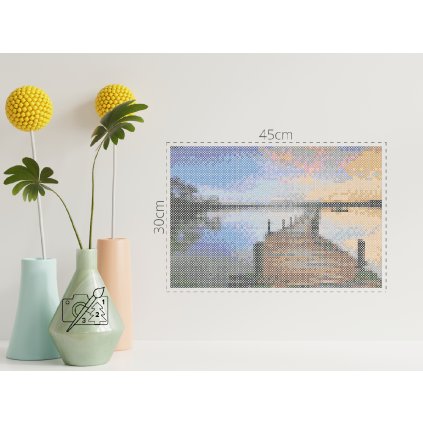 Zažehlovací korálky - Molo u jezera