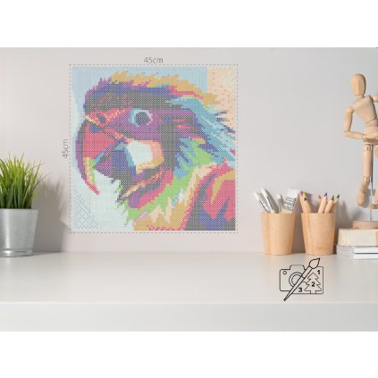 Zažehlovací korálky - Barevný papoušek