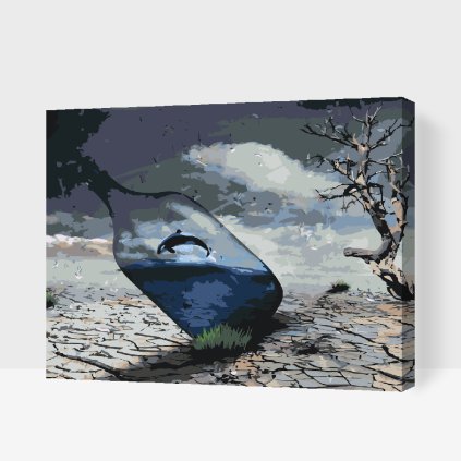 Paint by Number - Whale in Bottle