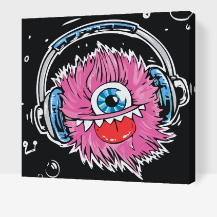Paint by Number - Pink Monster