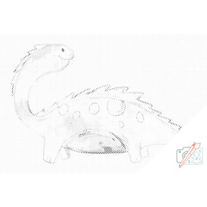 Dotting points - Cute Dinosaur