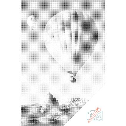 Dotting points - Hot Air Balloons in the Mountains