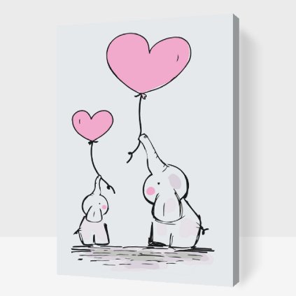 Paint by Number - Little Elephants