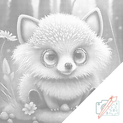 Dotting points - Green-eyed hedgehog