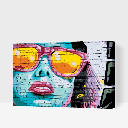 Paint by Number - Woman in Pink Glasses