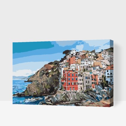 Paint by Number - Houses by the Coast