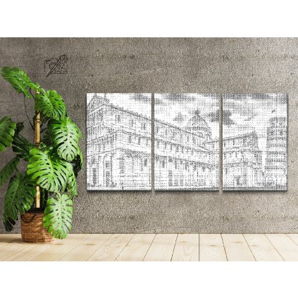 Dotting points - Leaning tower of Pisa 1 (set of 3)