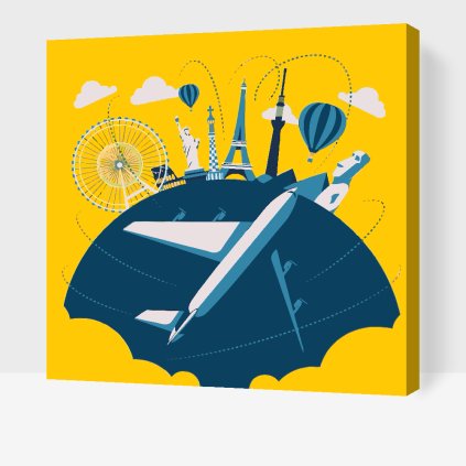 Paint by Number - Travelling all over the world 