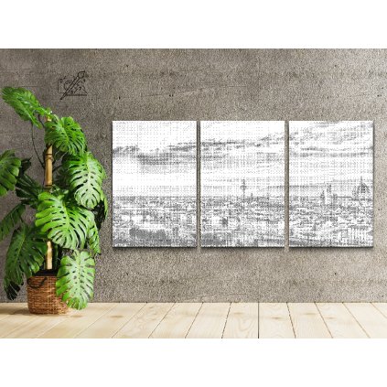 Tečkování - Západ slunce ve Florencii (sada 3 ks)