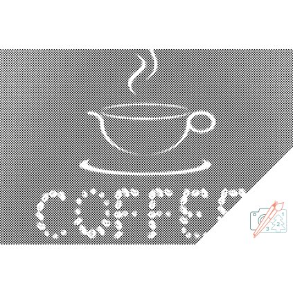 Tečkování - Kávová zrna Coffee