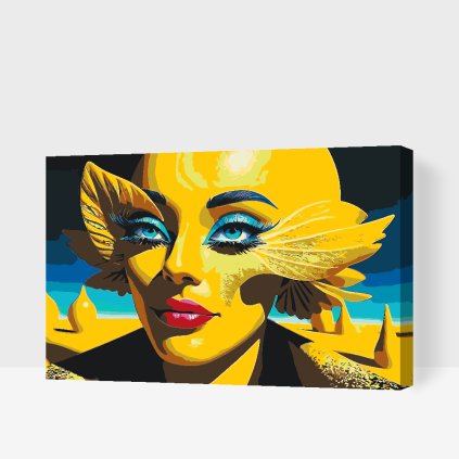 Malování podle čísel - Citronová dáma