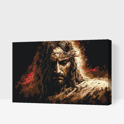 Malování podle čísel - Ježíš s trnovou korunou